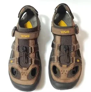 Teva | Shoes | Teva Ominum 2 Brown Leather Mens Hybrid Shoe  display picture 3